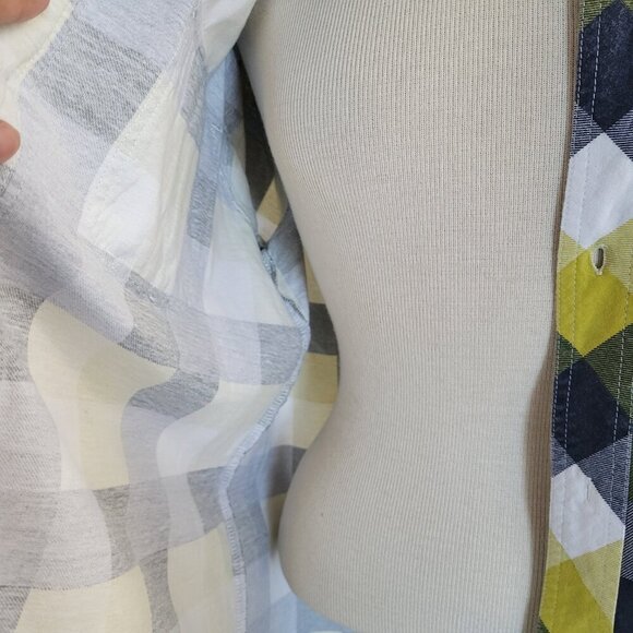 Ruff Hewn Yellow Plaid Long Sleeve Button-down Shirt (Size XL) - Picture 6 of 16